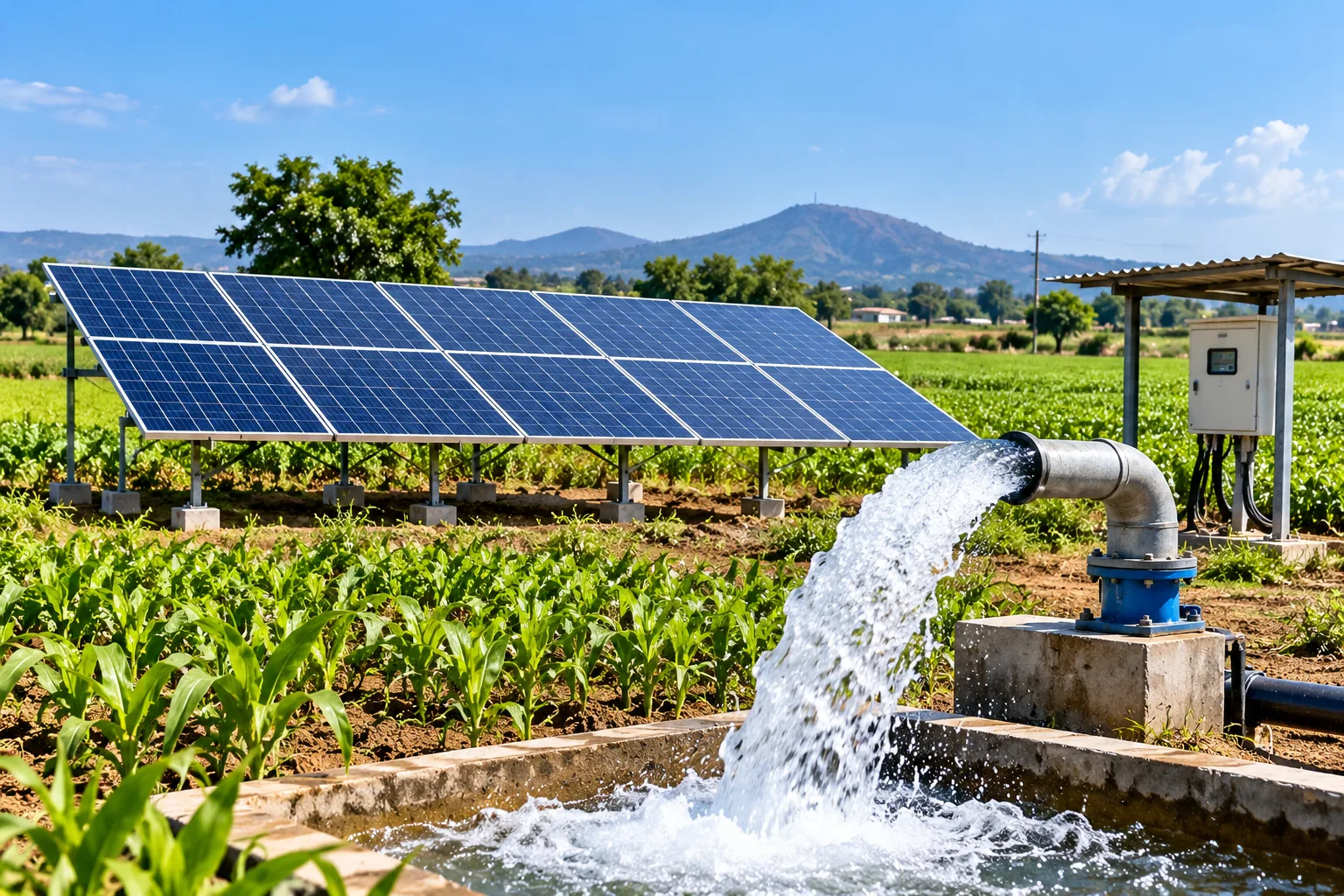 Solar panels for agriculture in Maharashtra